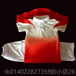 正品型中小学生毕业持集体舞蹈主儿季童新红领巾合唱表演服装