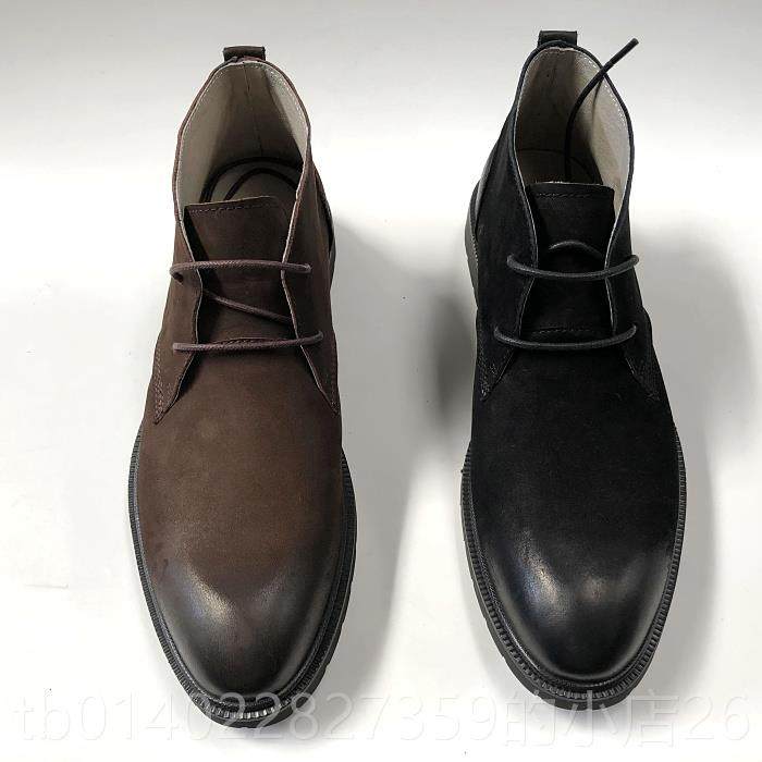 正品仓尾货英伦风单皮鞋细带清高帮真牛皮时尚潮流男厚底耐磨男单