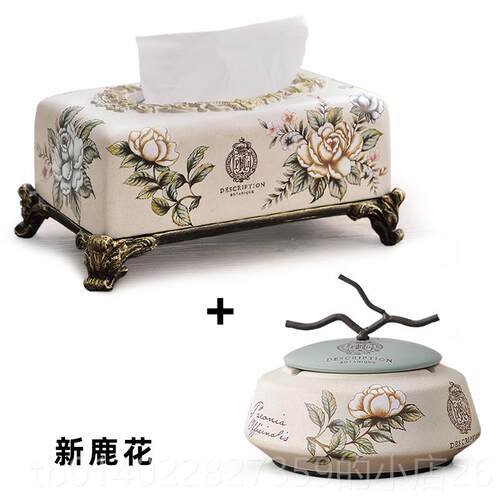 正品美式纸生巾盒卫生纸盒客厅创意用抽取式卫纸盒家茶几餐巾纸欧