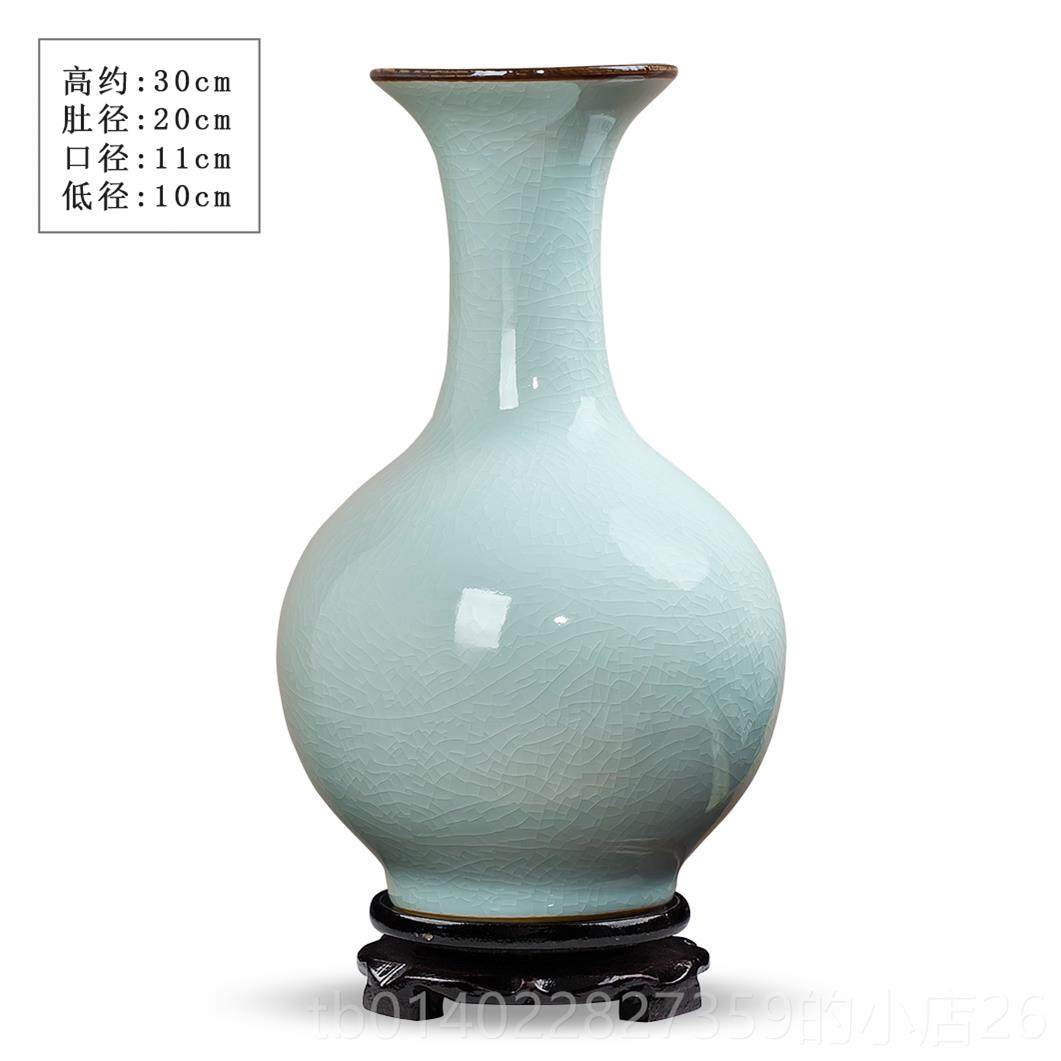 正品景德约镇瓷花瓶摆件仿古瓷器插复古中式现代简客厅陶家居装花