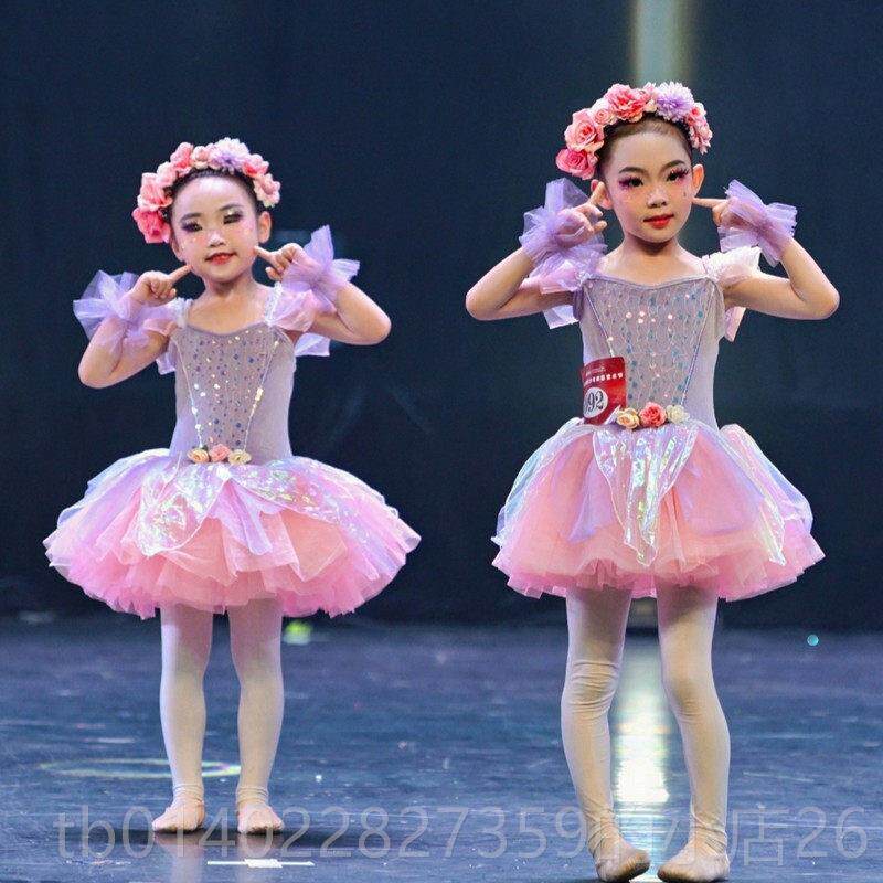 正品儿童蓬纱裙糖果棒童心服演出幼儿园棒糖表演服小花蓬朵冰淇淋