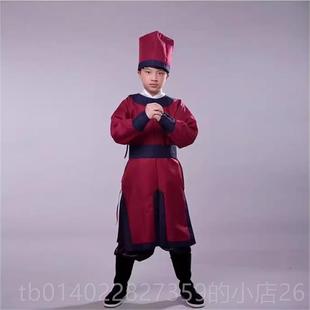 正品元旦童儿童演出服明古装衙役服装男捕快侍制卫官兵古代轿夫飞