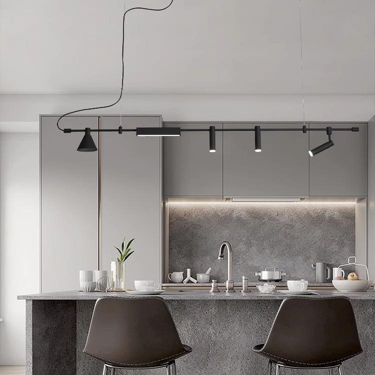 简约创意设计餐厅吧台岛台长条形吊灯厨房茶室样板房商铺前台灯具