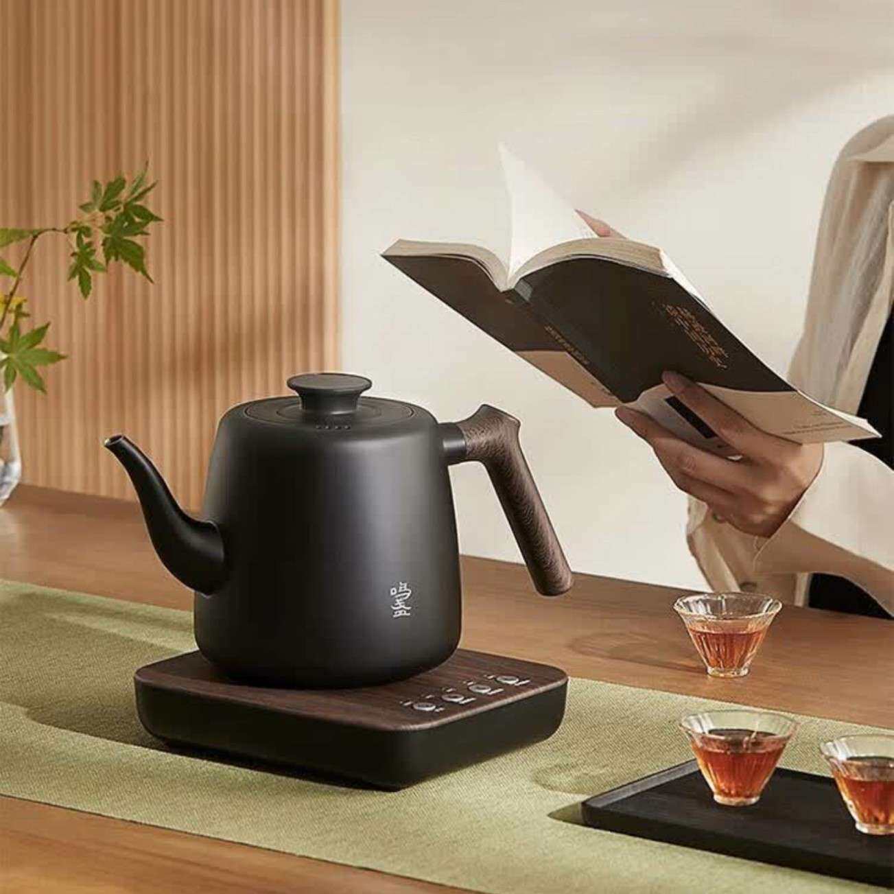 鸣盏MZ-170底部上水壶电热烧水壶恒温泡茶壶养生电热水壶茶艺茶壶