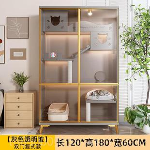 正品实窝木猫笼子三层繁育猫间猫屋猫柜猫舍家自用室内超大由空猫