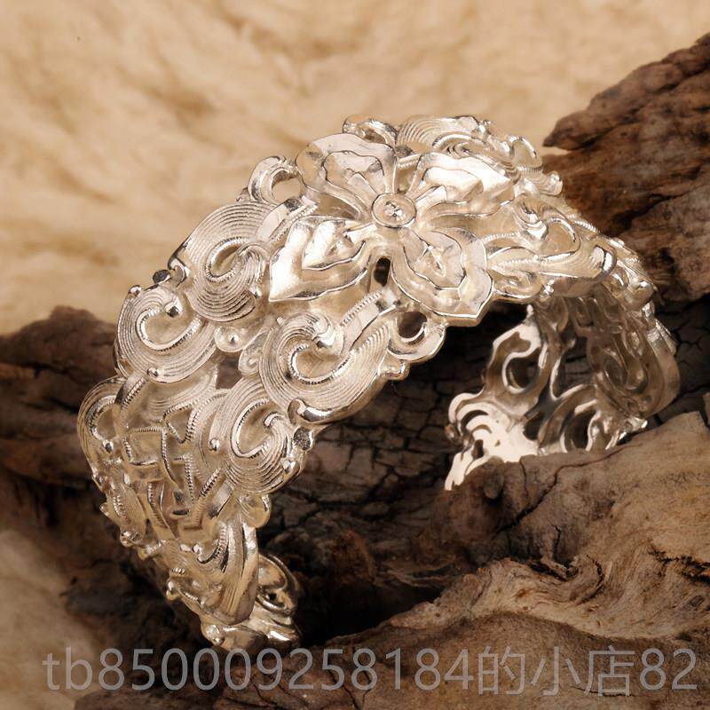 正品手镯物手工纯个性镯银子民族风男女款情人节礼送女友送妈妈银