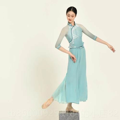 正品服春节晚会二步桥表演悠装古典步桥奶二奶桥舞蹈服装水清悠女