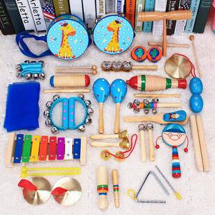 高档奥尔夫击乐堂器套装儿童音乐教具木打制听演力训练幼儿园课表