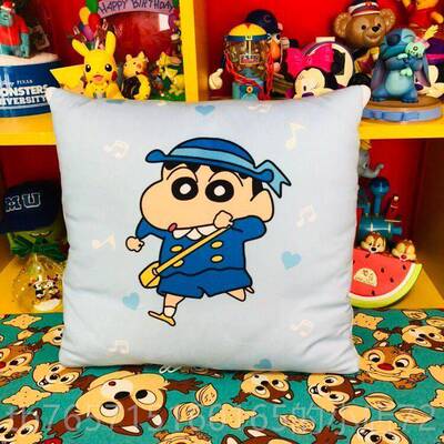 高档动漫可爱卡毯通蜡小一新系列多功能二合抱笔枕子车载靠垫被子