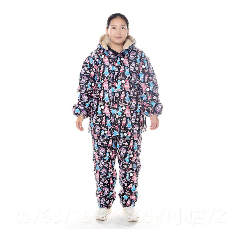 高档男士作服套装棉衣冬季加厚劳保棉袄工防寒防p水防油u 皮革加