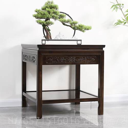 高档屉架款方形超称重架简抽约实木花置物盆景架鱼缸架奇石桌沙发