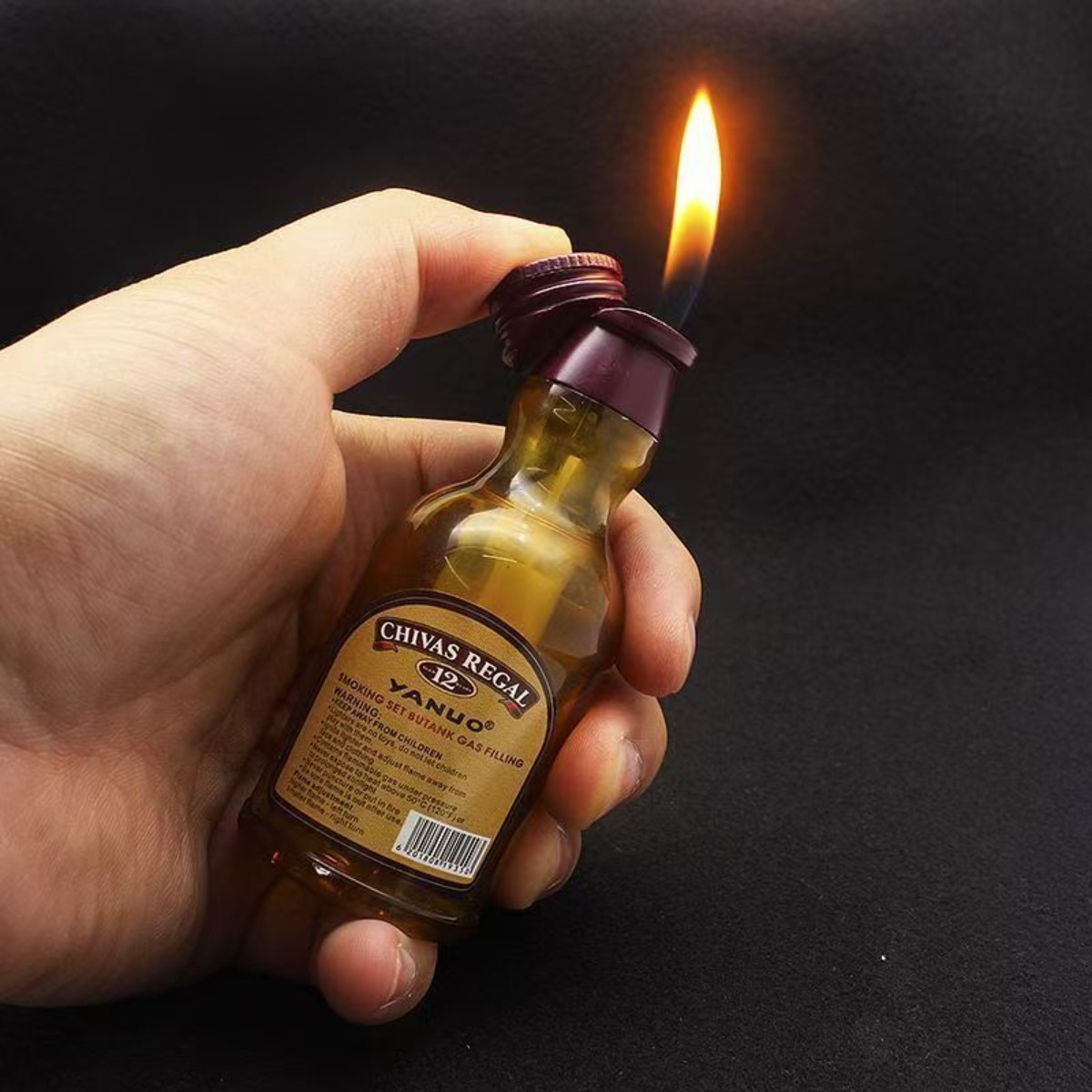创意充气酒瓶造型打火机个性新款充气打火机