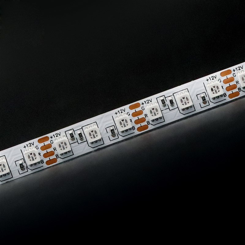 LED灯带V 七彩变色RGB灯条 遥控0灯滴胶裸板KTV闪光流水