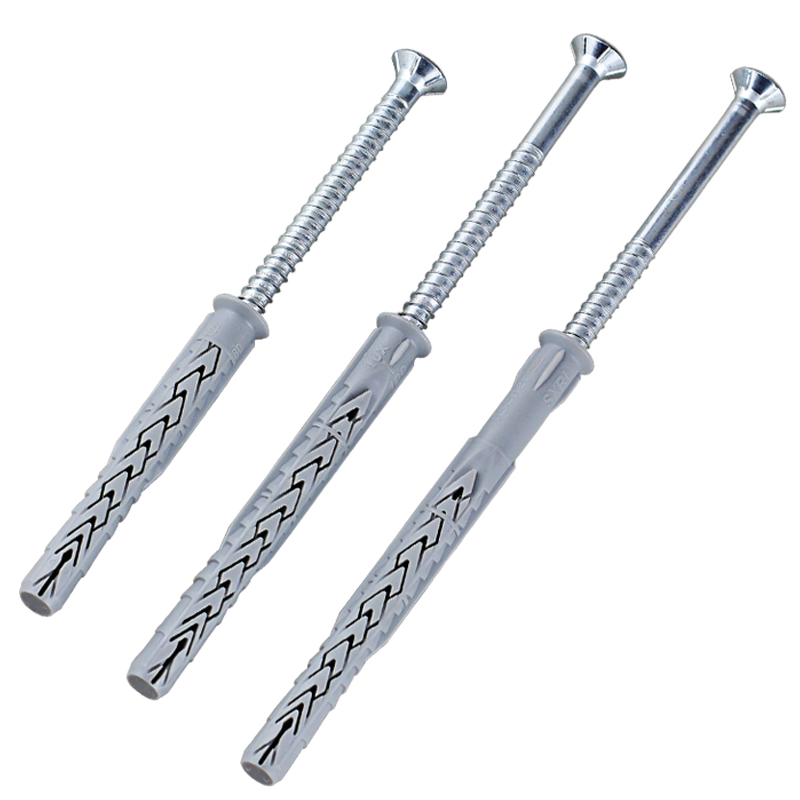 慧鱼SXRL10加长框架膨胀螺丝 泡沫砖空心墙电视支架专用膨胀螺栓