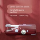 电动缝纫机小型迷你缝包机手提式 珍缝纫机 家用手动家庭手工手拿袖