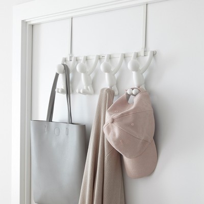 umbra挂钩创意可爱挂衣钩壁挂墙壁门上门背后挂衣架一排长条门后