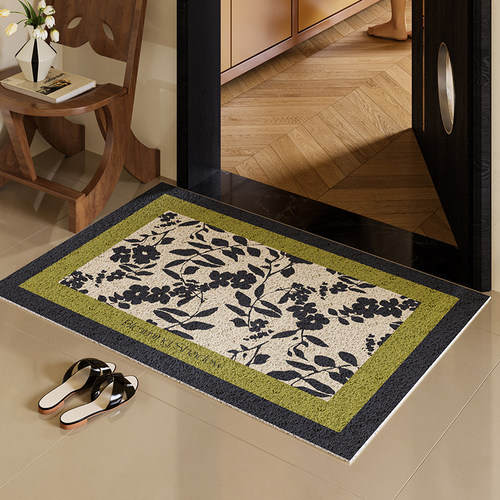 贝芙丽中古风丝圈入户门地垫2024新款除尘蹭土耐脏好打理家用玄关