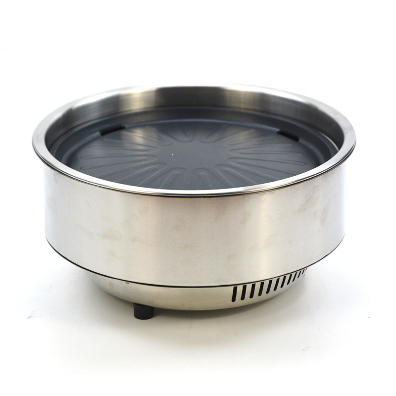 君耀韩式烧烤炉商用电烤炉烤肉店电热圆形纸上烤肉炉具自助餐厅