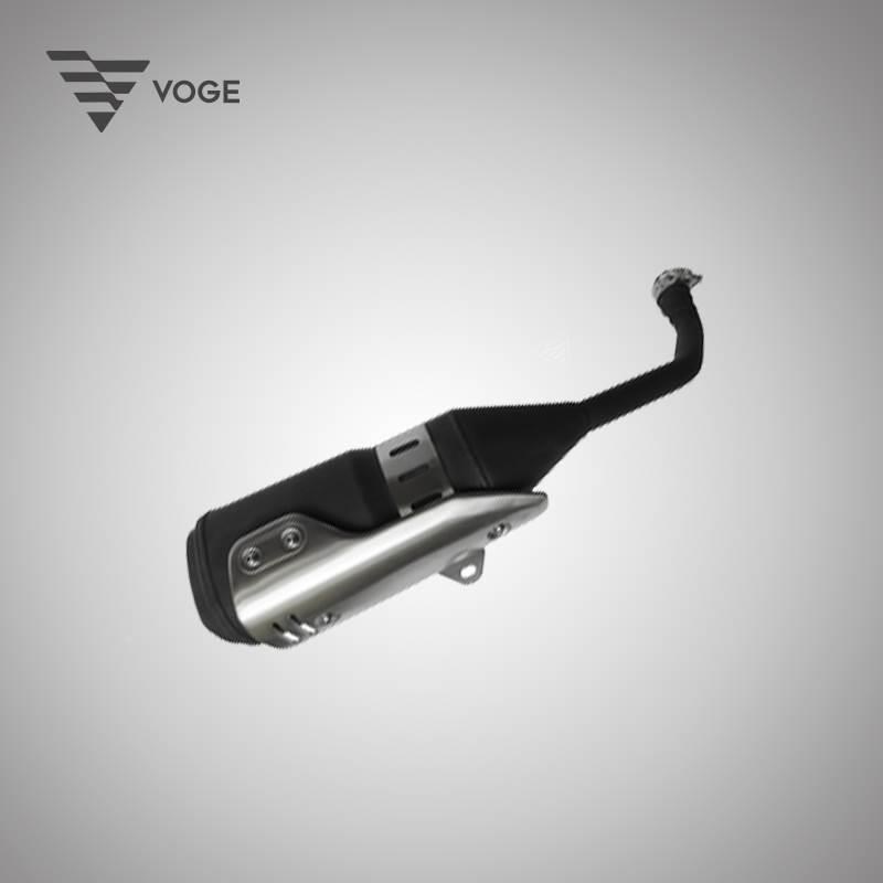 。隆鑫无极LX300-9 3C原装消声器排气管前 后段装饰罩装饰板护