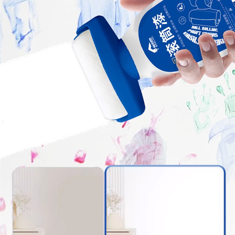 墙面修补膏遮丑白色乳胶漆自刷小罐装涂料滚筒刷白墙翻新除霉粉刷