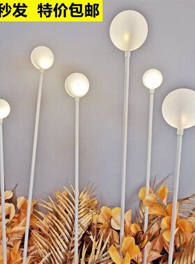 婚庆道具龙珠奶白圆球地插灯婚礼舞台路引装饰吊灯气氛灯地插路引