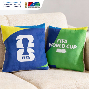 麦斯卡×FIFA国际足联2026世界杯周边可拆洗抱枕沙发靠垫汽车靠枕