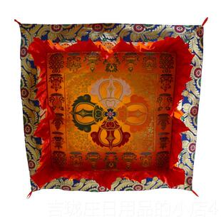 正品藏式宝彩华盖盖家佛顶1米 藏族密宗居佛堂装饰色十字天棚佛像