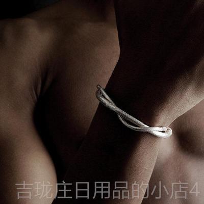 正品VIX工ORM正9品90足银手镯 原创设计师款纯手制作藤条镯T子 现