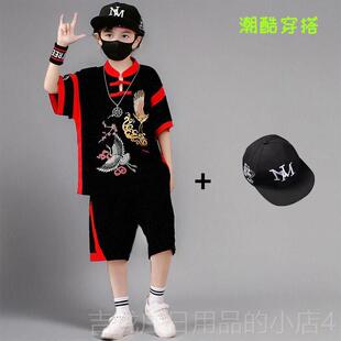 正品中国风民男六唐童古装夏装装汉服一儿童演出服装走秀族舞蹈表