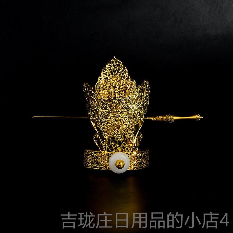 正品古装假发男汉服发套长发帅气古风侠cos客人手美尖男生全头套图片