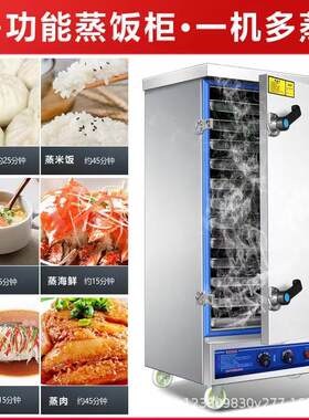 蒸饭商用电箱家用大容量小气型自动米饭蒸馒头柜煤蒸饭机VIU蒸柜