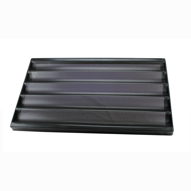 商用烘焙模具五槽波浪不粘0*法棍烤盘5连法棒模不沾U型面包模