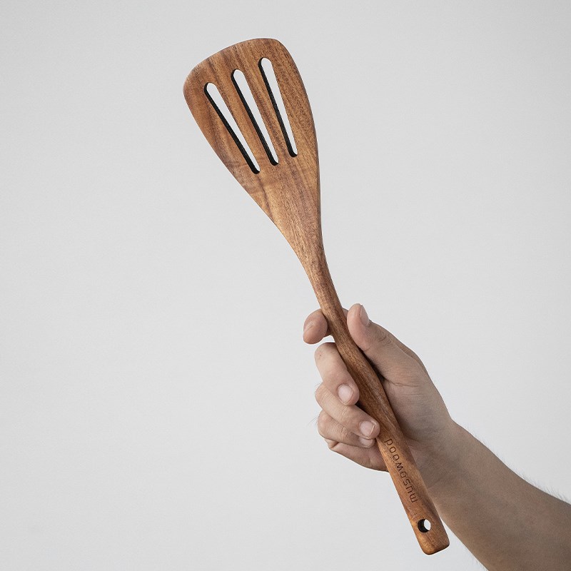 曲柄设计相思木锅铲木质家用不粘锅专用实木炒菜铲子辅食木铲漏铲