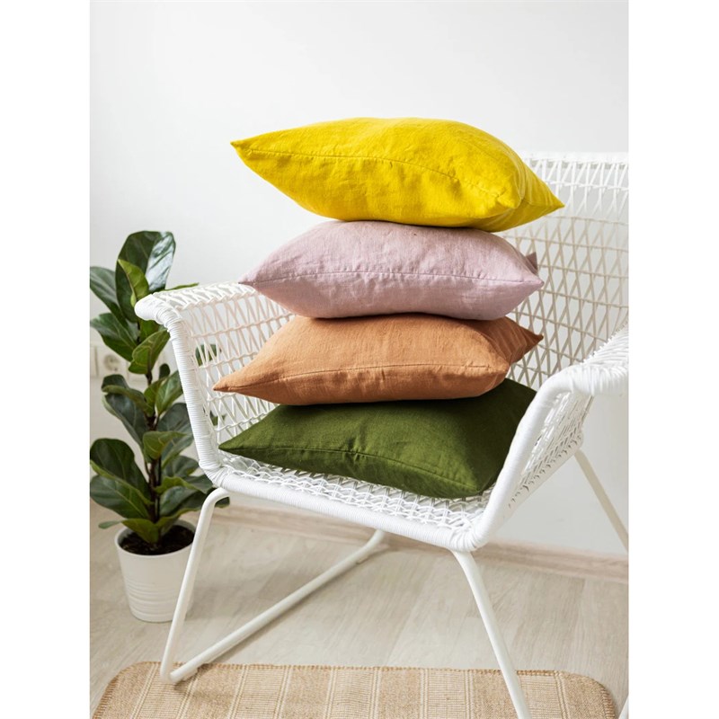 202新款简约风纯色亚麻抱枕含芯客厅沙发靠背床头腰靠定制尺寸