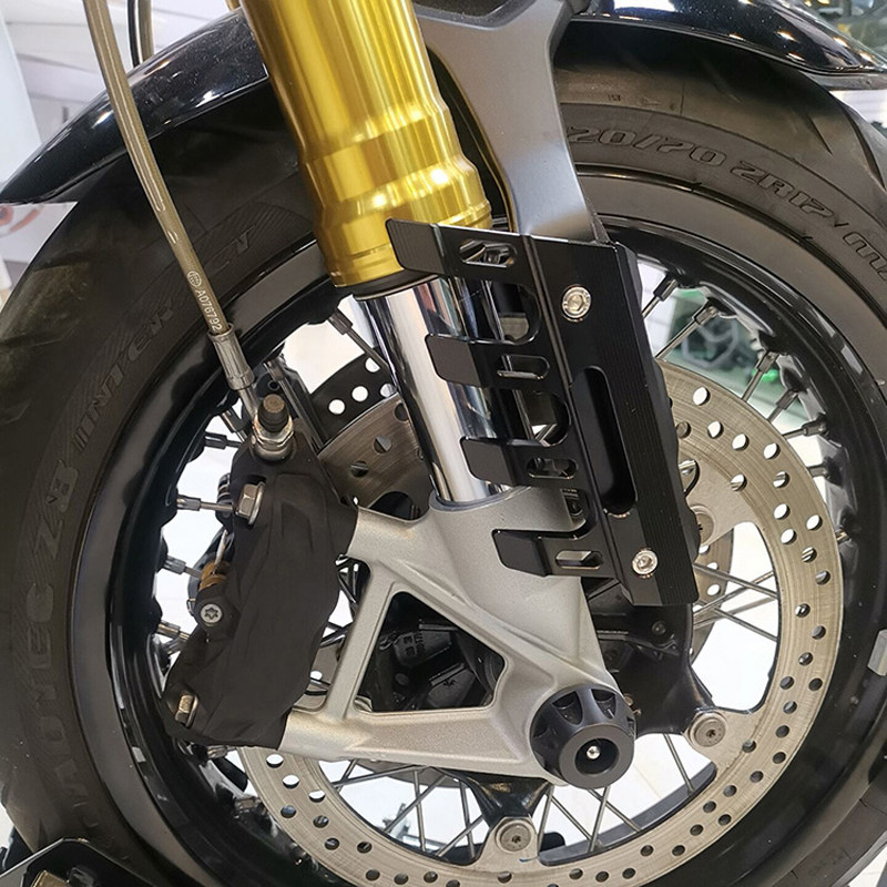 适用贝纳利黄龙600 BJ600 TNT600改装前轮挡泥板减震防摔保护装饰