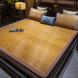 凉席1.8床定做1.3夏季 双面1.35折叠1.5m定制1.2竹席草席宿舍学生