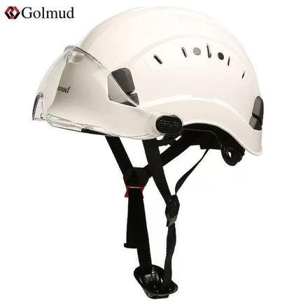 哥尔姆安全帽建筑工程工地电力施工领导监理可印字GM718白色镜