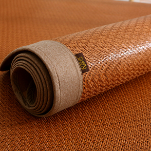 老席匠碳化凉席藤席子1.8m床天然纯藤1.5双人2.0米床笠款 定制 夏季