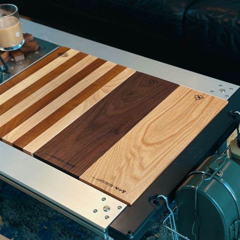 燕十山露营黑胡桃原木IGT露营桌面半单元板雪峰onwy等igt桌通用