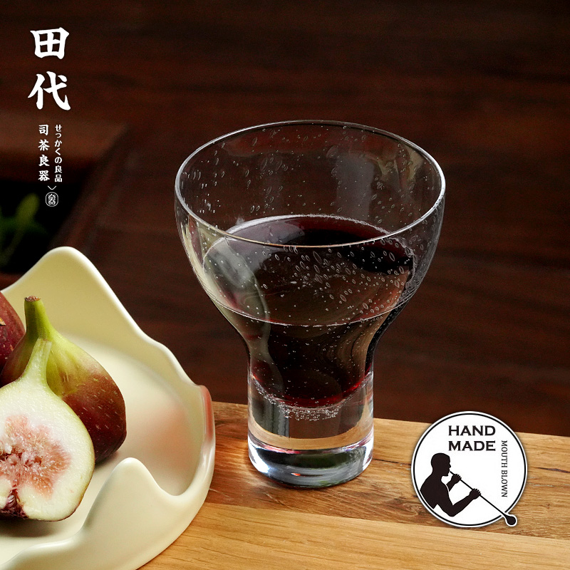 水晶玻璃气泡杯手工艺术吹制洋酒威士忌杯饮料喝水办公家用咖啡杯