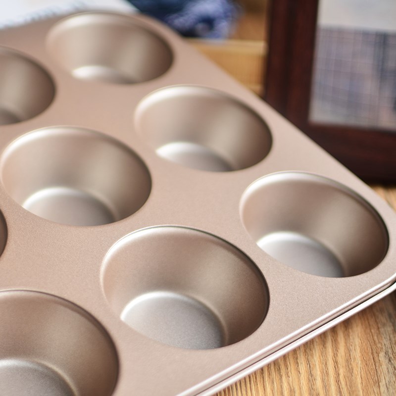 法焙客麦芬蛋糕烤盘连蛋糕模连9连马芬蛋糕模不沾烘焙模具