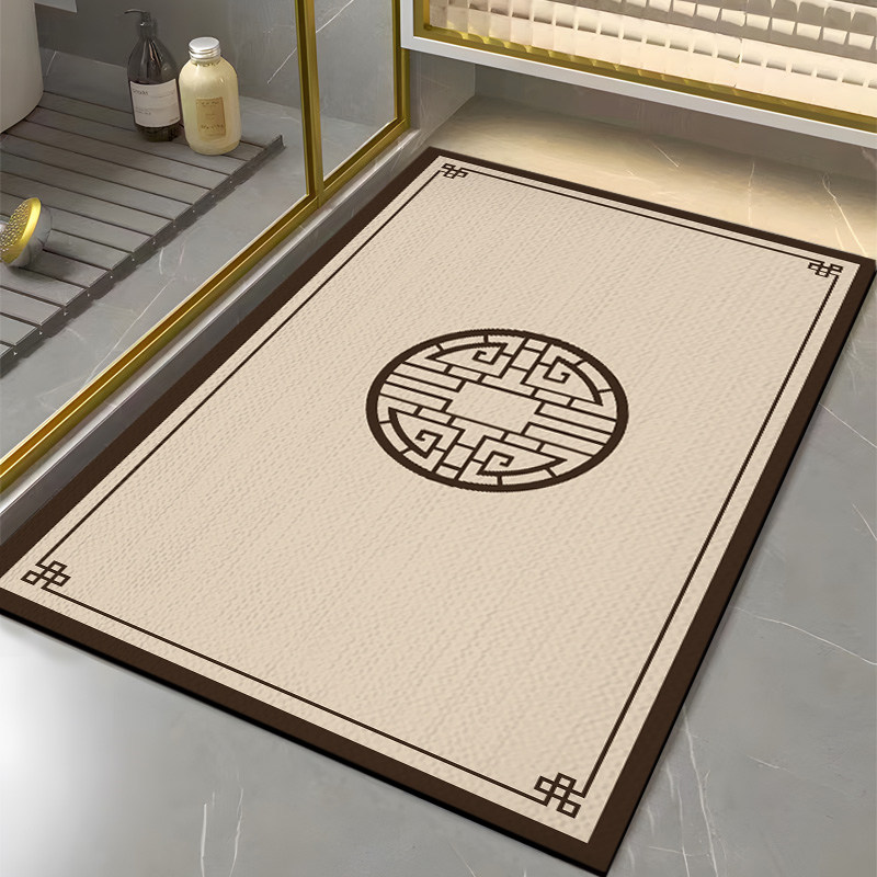 硅藻泥吸水垫洗手间浴室地垫门口防滑脚踩软垫子防滑垫定制大尺寸