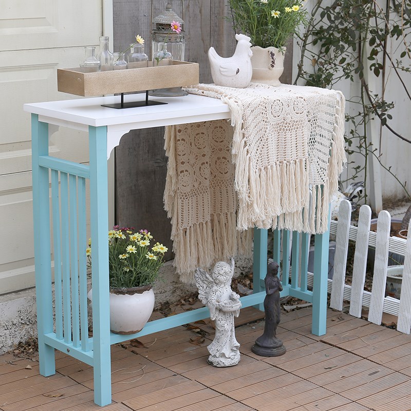 岛拉田园玄关台案台条案简约玄关入户门厅装饰台端景台靠墙玄关桌