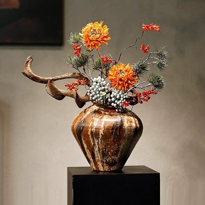 装饰品仿真花摆件客厅餐桌花瓶氛围茶几边仿生工艺高级感搭配假花,家居饰品,餐桌花艺,淘宝优惠券,粉丝福利购,淘宝优惠卷