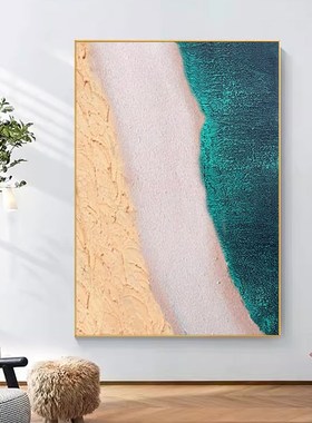 手绘油画 画蓝色梦境大芬油画 画村沙发边客厅卧室装饰画 画书房