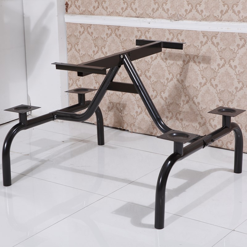 肯德基快餐桌椅食堂餐桌四人位连体餐桌汉堡饭店咖啡厅餐桌椅