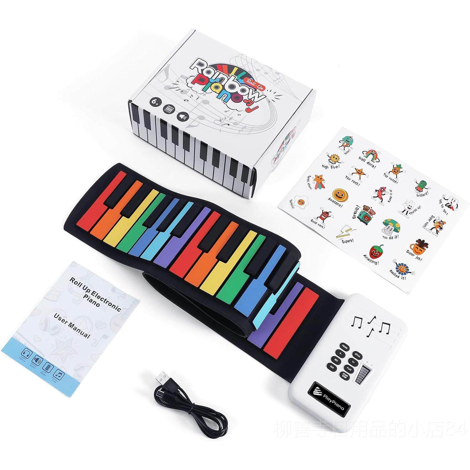 正品电子琴幼玩具9键电子电子琴儿童初儿学可携式琴手卷钢琴折4叠