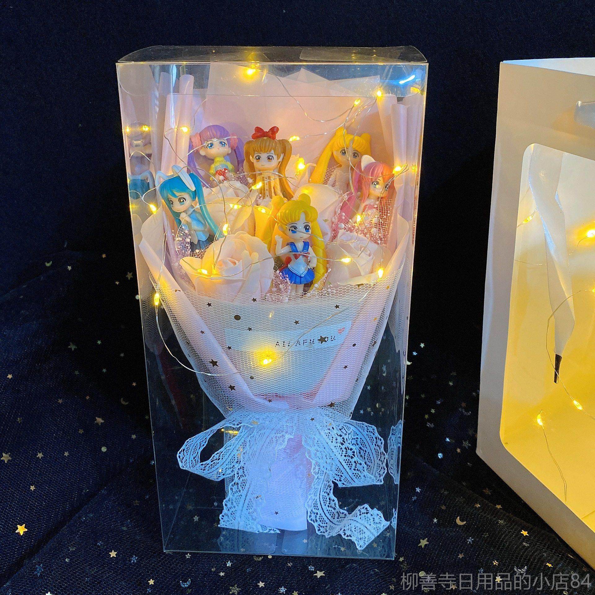 正品女孩日礼物儿童艾莎公主创意公仔花束女童女10岁高生档六儿一