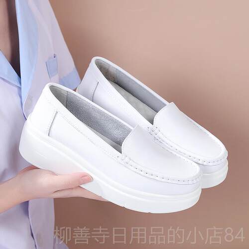 正品出口欧外女鞋一美脚蹬真皮工鞋女作松糕妈贸妈浅口单鞋2025春