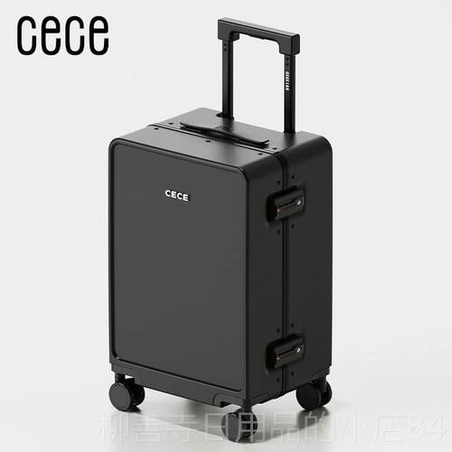 正品CECE225新款白色铝框行李箱机20寸登箱箱女24寸拉杆箱男旅行0